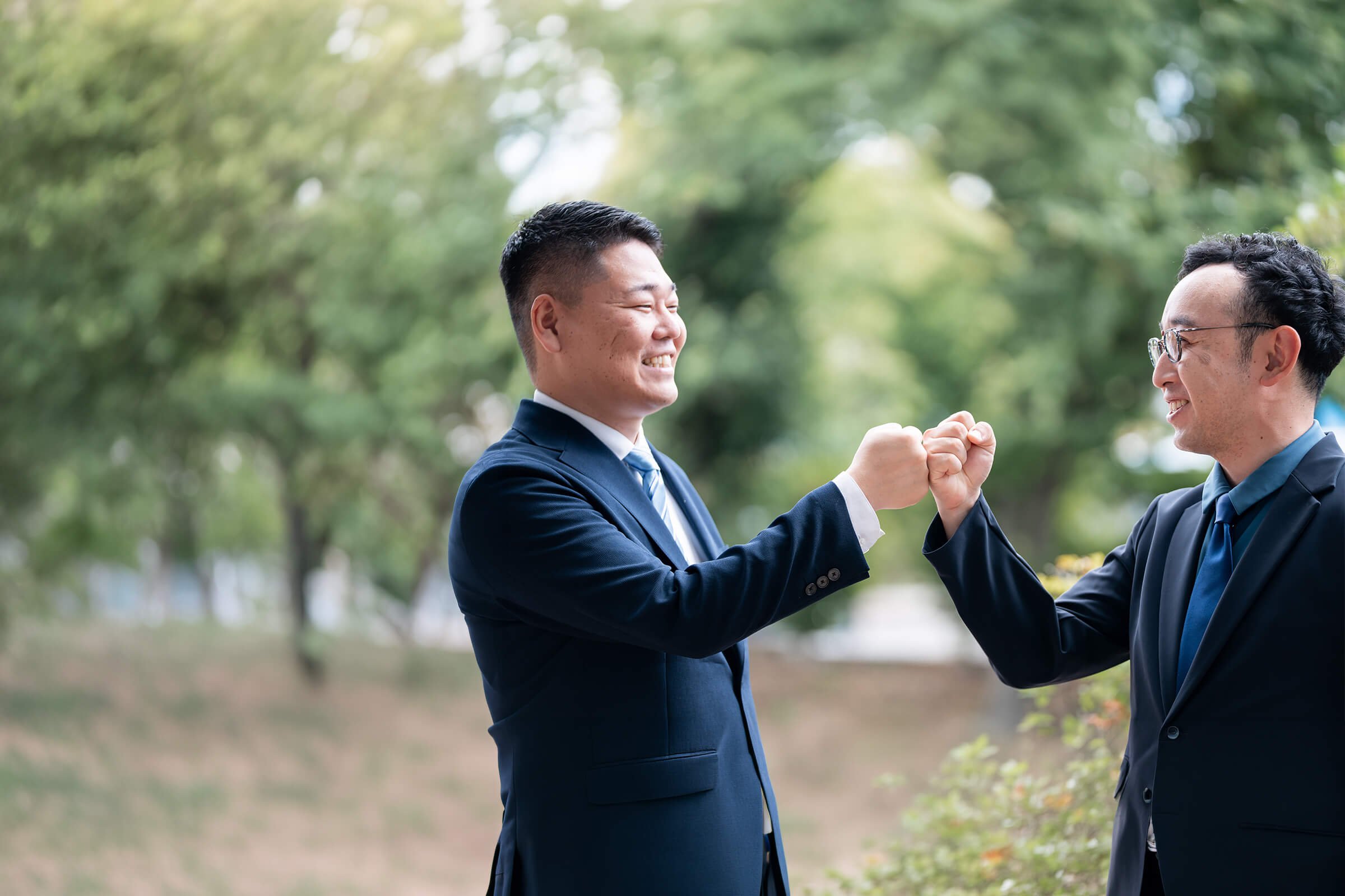 代表取締役 本村竜汰と専務取締役 諸角翔大